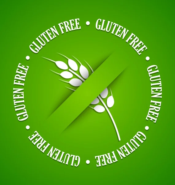 Glutenfreies Zeichen — Stockvektor