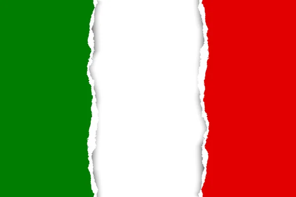 Hintergrund der italienischen Flagge — Stockvektor