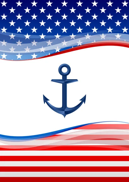 American navy background — Stock Vector