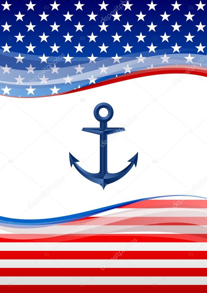 American navy background