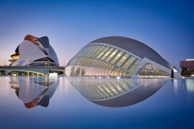 Valencia Span 'daki sanat şehrinin fotoğrafı.