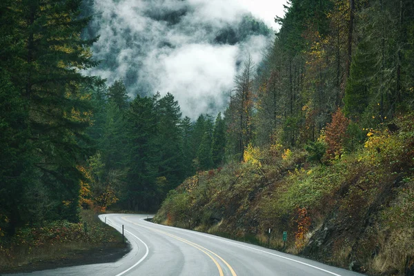 Photo Route Sur État Oregon Automne — Photo