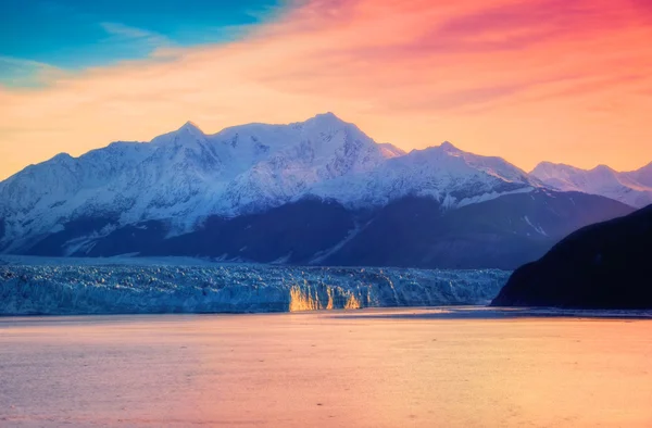 Glaciar Hubbard & Nascer do sol — Fotografia de Stock