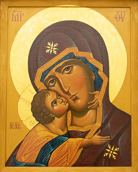 Ikon av Jesus och Mary — Stockfoto