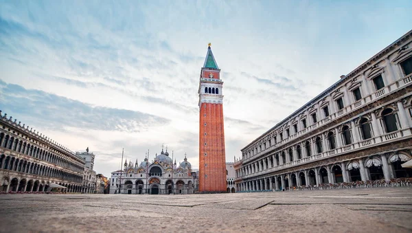 Piazza San Marco Venezia Senza Persone Fotografia Stock