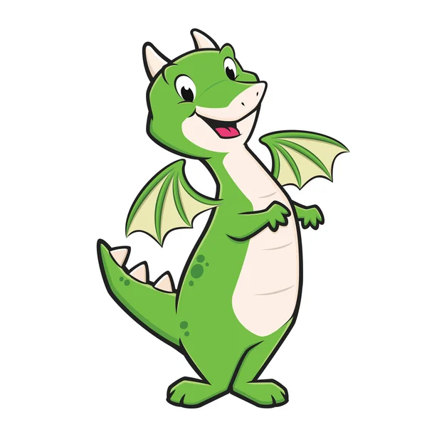 Cartoon Smiling Dragon Stock Illustration