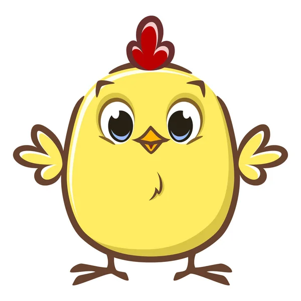 Vector Illustration Cute Chicken Icon Design Element — Stock Vector