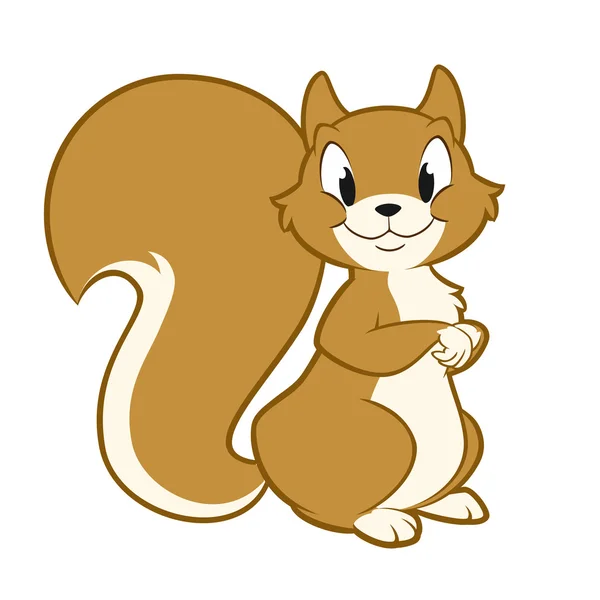 Cartoon Squirrel — Stock Vector