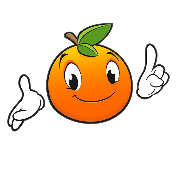 Naranja de dibujos animados — Vector de stock