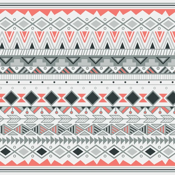 Modèle tribal aztèque en rayures, illustration vectorielle — Image vectorielle