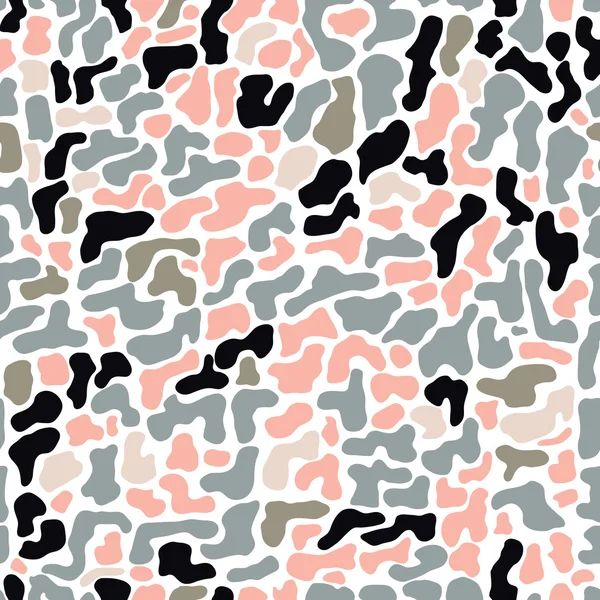 Nahtloses Muster mit organischem, von Hand gezeichneten Rund- und Streifenschaft — Stockvektor