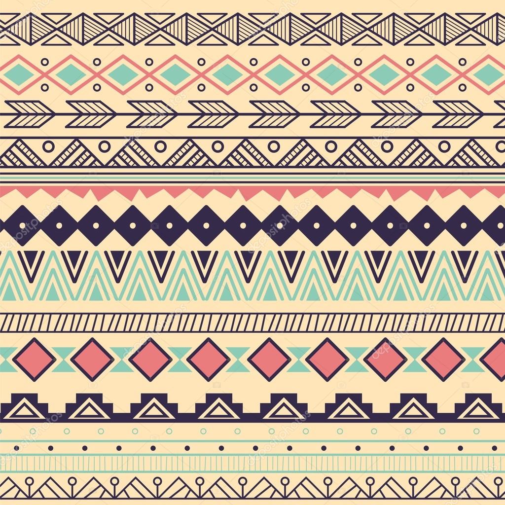 Patrón tribal azteca en rayas Vector de stock por ©BlueLela 86179958, image size:1024x1024