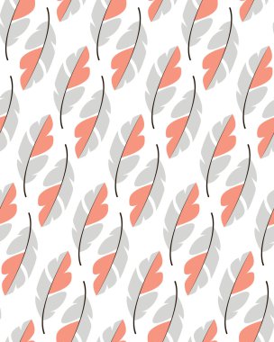 Tüyler Dikişsiz desen tasarım bohem el ile çizilmiş