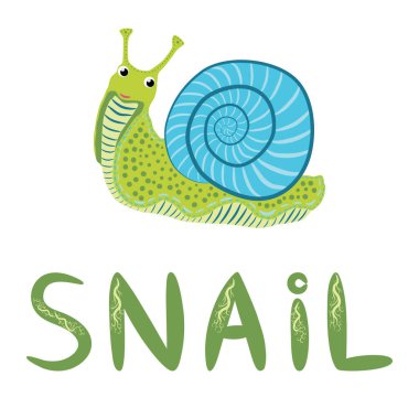 Mavi Salyangoz güzel bir karakter, İskandinav tarzı, el yapımı ve imzalı..