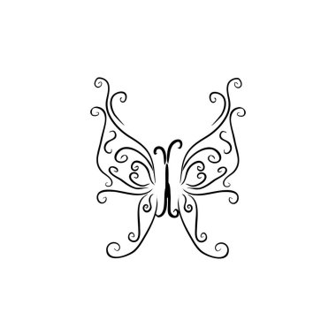 Kelebek işareti Kimlik Kurumsal logo tasarım şablonu beyaz arka planda izole