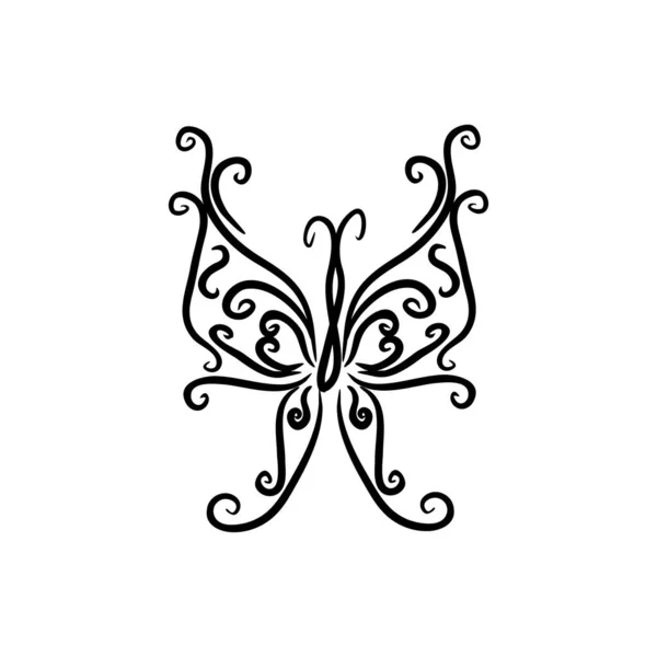 Signo Mariposa Identidad Marca Plantilla Diseño Logotipo Corporativo Aislado Sobre — Vector de stock