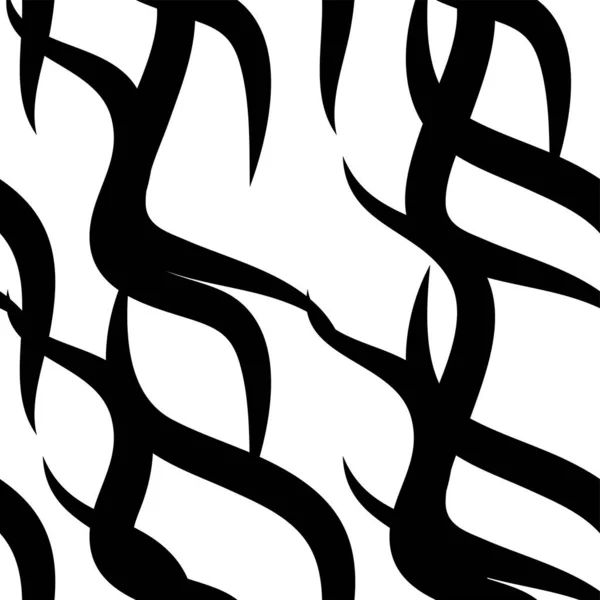 Zèbre Peau Répété Motif Sans Couture Couleurs Noir Blanc — Image vectorielle