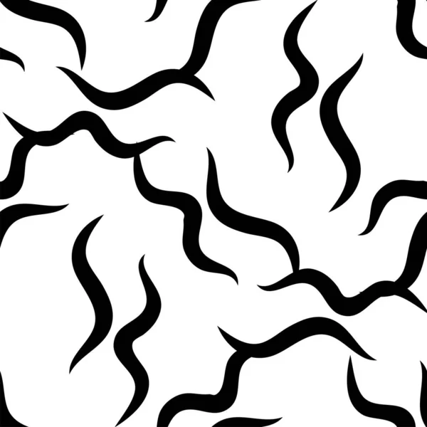 Piel Cebra Patrón Sin Costura Repetida Colores Blanco Negro — Vector de stock