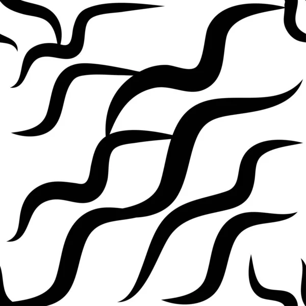 Rayas Cebra Patrón Blanco Negro Sin Costuras — Vector de stock