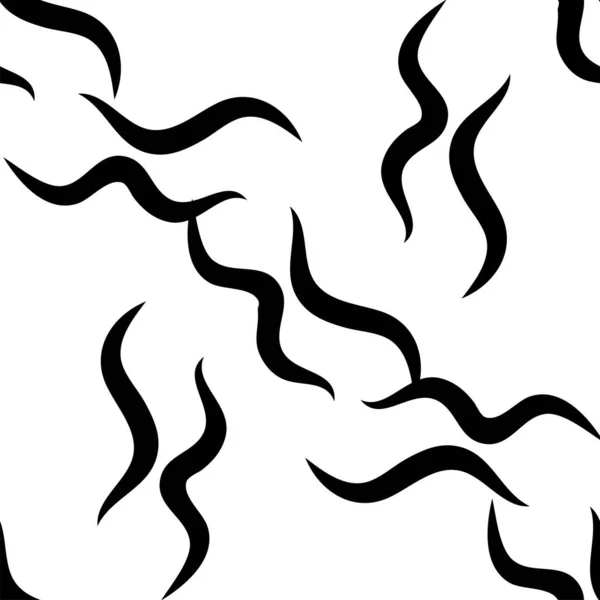 Зебра Полосы Черно Белый Узор Seamless — стоковый вектор