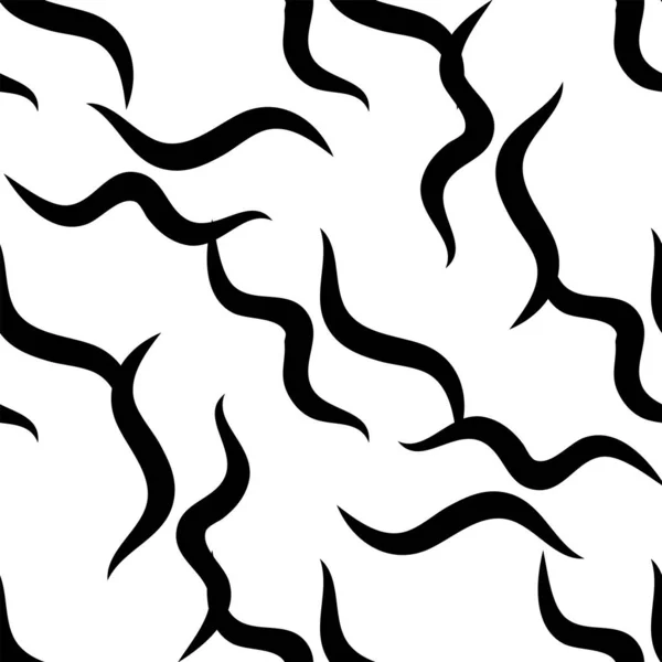 Zebra Stripes Motif Noir Blanc Sans Couture — Image vectorielle