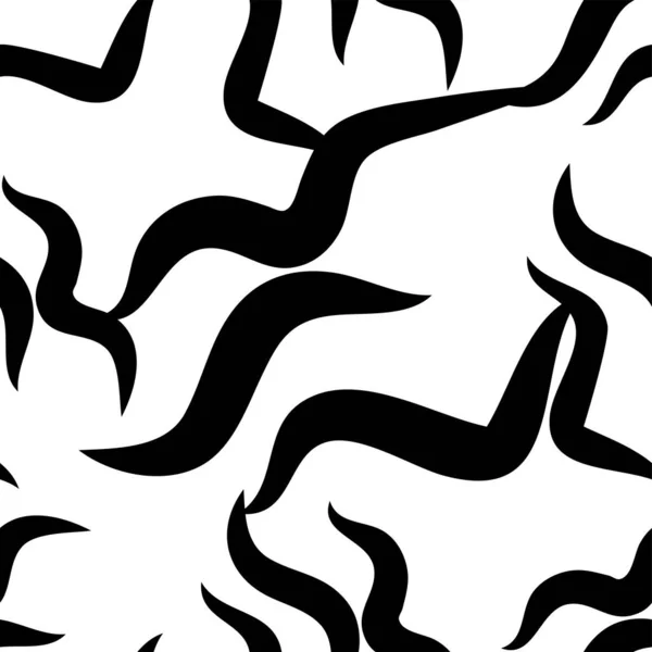 Zebrastreifen Schwarz Weißes Muster Nahtlos — Stockvektor