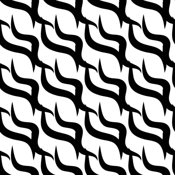 Zebra Stripes Motif Noir Blanc Sans Couture — Image vectorielle