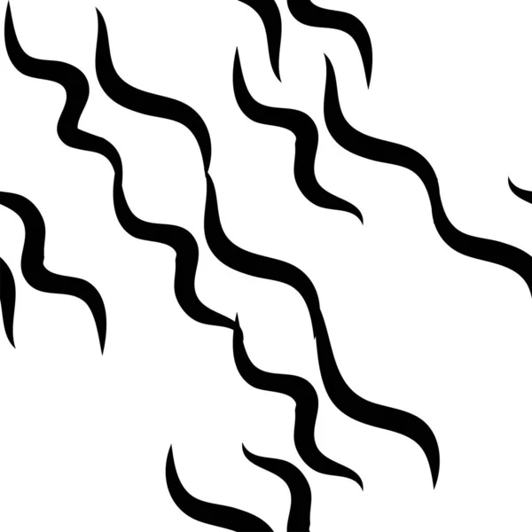 Zebrastreifen Schwarz Weißes Muster Nahtlos — Stockvektor