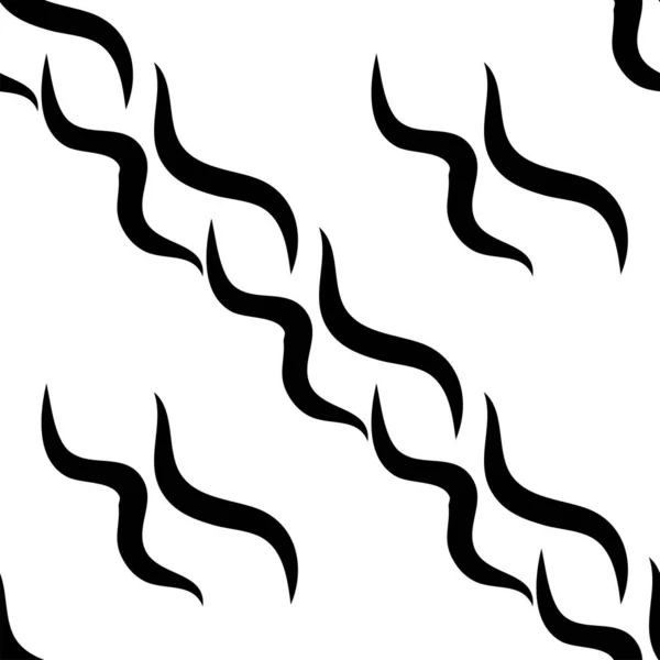 Seepra Raidat Mustavalkoinen Kuvio Saumaton — vektorikuva