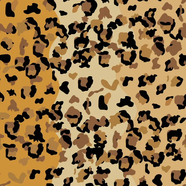 Luipaard Naadloos Patroon Ontwerp Textuur Illustratie Achtergrond — Stockvector