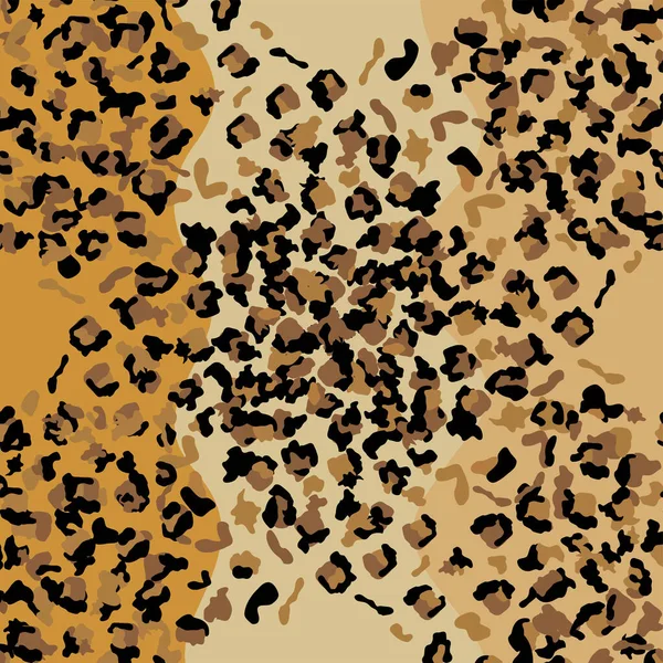 Leopard Sömlös Mönster Design Textur Illustration Bakgrund — Stock vektor