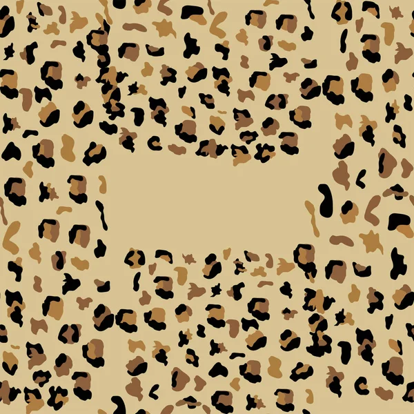 Леопард Безшовний Дизайн Візерунка Текстурний Ілюстраційний Фон — стоковий вектор