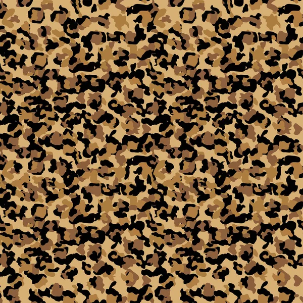 Leopard Sömlös Mönster Design Textur Illustration Bakgrund — Stock vektor