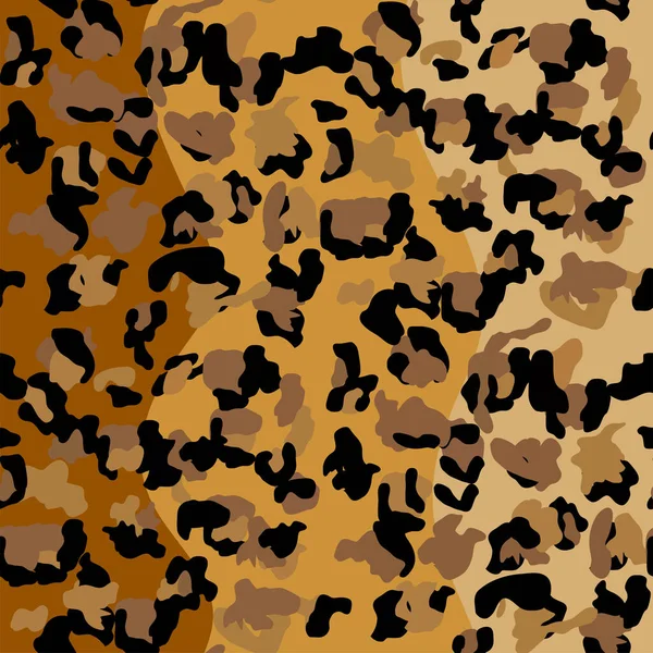 Modisches Leopard Seamless Pattern Stilisierte Gefleckte Leopardenhaut Hintergrund Für Mode — Stockvektor