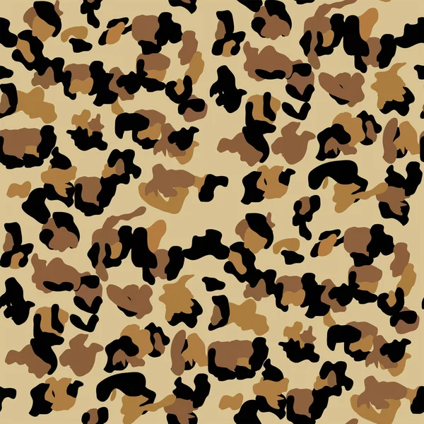 时尚的豹纹无缝图案 印刷品 织物的花纹斑纹豹皮背景 — 图库矢量图片