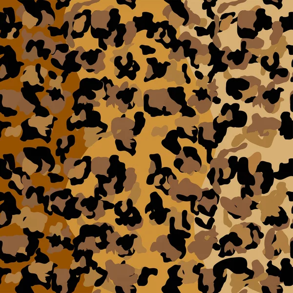 Modisches Leopard Seamless Pattern Stilisierte Gefleckte Leopardenhaut Hintergrund Für Mode — Stockvektor