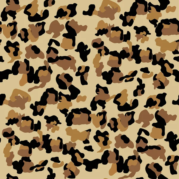 Modisches Leopard Seamless Pattern Stilisierte Gefleckte Leopardenhaut Hintergrund Für Mode — Stockvektor