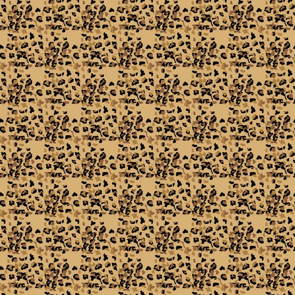 Patrón Sin Costura Leopardo Moda Fondo Piel Leopardo Manchado Estilizado — Vector de stock