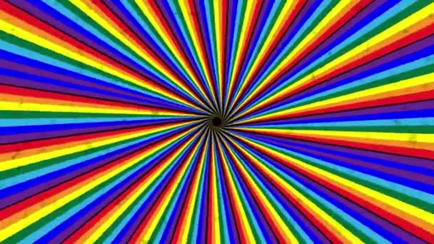 Un bucle espiral abstracto hipnótico giratorio — Vídeo de stock