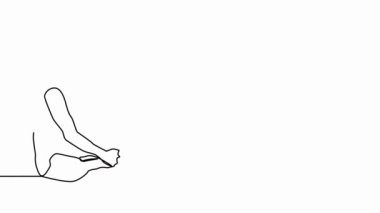 Kadın doğada yoga egzersizi yapıyor. Kobra pozu. Yoga pozu veren kadın çizgi film karakteri. Sağlıklı yaşam tarzı.