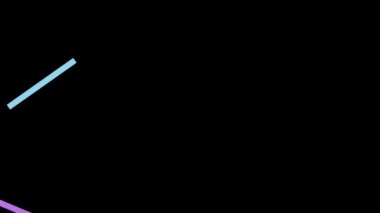 soyut dikişsiz arka plan mavi mor spektrum döngülü ultraviyole ışık 4k parlayan neon çizgi