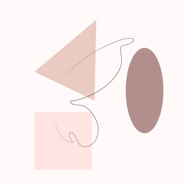 Minimum kübizm üzerine çizilen basit bir kelebek çizimi arka planı şekillendirir. Soyut böcek sürekli çizgi sanatı. Moda taslak biçiminde elle çizilmiş illüstrasyon