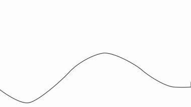 Müzik animasyon notaları. Girdaplı çizgiler üzerinde müzik sembolleri.