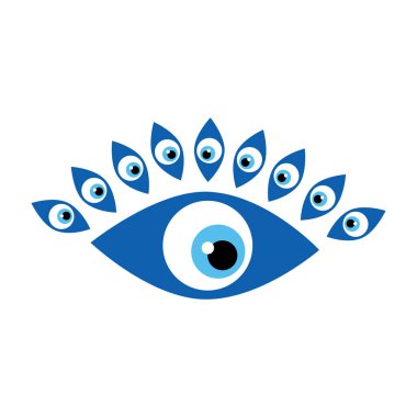 Tılsımlı nazar yalıtılmış. Nazar değmesin diye tılsım. Yunan nazarı, koruma sembolü. Cam Türk gözü Nazar Boncugu.