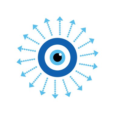 Tılsımlı nazar yalıtılmış. Nazar değmesin diye tılsım. Yunan nazarı, koruma sembolü. Cam Türk gözü Nazar Boncugu.