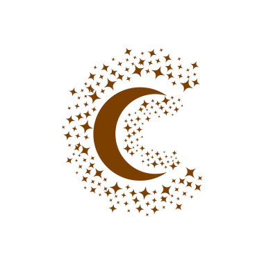 Pastel modayı takip eden ayın evreleri, sihirli astroloji ve boho. Sihirli konsept, minimalizm, trend bej. Figür astroloji, Boho tasarımı, kehanet için pagan sembolleri..