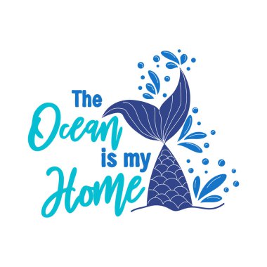 Deniz kızları ve su sıçratan deniz kızı kuyruğu hakkında bir alıntı. Deniz hakkında ilham verici bir alıntı. El çizimi deniz elemanları ve harfleri olan deniz kızı kartı. yaz alıntısı.