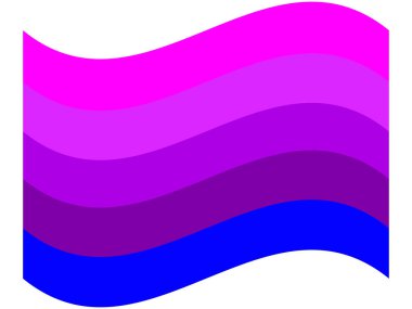 LGBT gurur bayrağı, alternatif cinsiyet transseksüelleri. Çok renkli barış bayrağı hareketi. Orijinal renk sembolü.