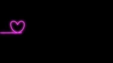 Koyu tuğlalı bir duvarda neon kalp atışı. Mat ile birlikte neon titreşim işareti.