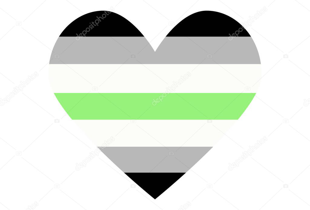 Lgbt Pride Flag Agender Pride Multicolored Peace Flag Movement Original Colors Symbol In The Shape Of A Heart Premium Vector In Adobe Illustrator Ai Ai Format Encapsulated Postscript Eps Eps Format
